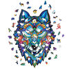 UNIDRAGON 310 Piece Wooden Jigsaw Puzzle Majestic Wolf King Size 30x41 cm
