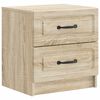 vidaXL Bedside Cabinet Sonoma Oak 43 x 34.5 x 44.5 cm Engineered Wood