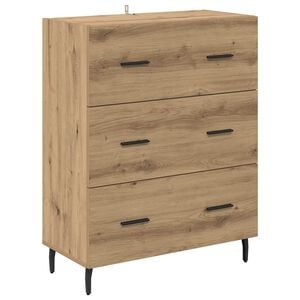 vidaXL Sideboard with Drawer Artisan Oak 69.5 x 34 x 90 cm