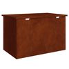 vidaXL Outdoor Storage Box Rusty 80 x 50.5 x 50 cm Steel