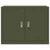 vidaXL Storage Cabinet Olive Green 90 x 40 x 70 cm Steel