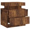 vidaXL Bedside Cabinet Smoked Oak 45x35x52 cm Engineered Wood