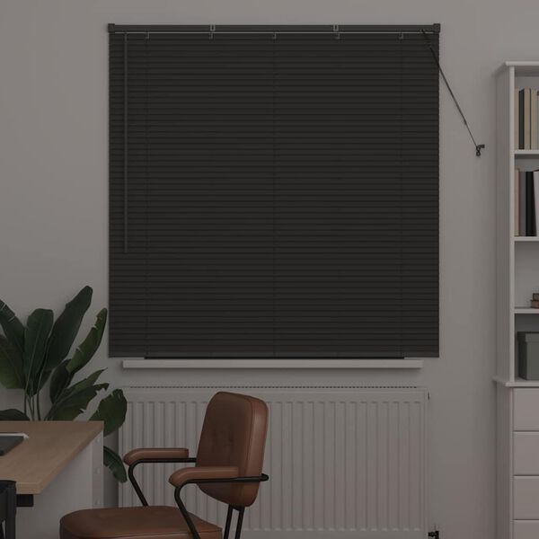 vidaXL Venetian Blinds Manual Dark Grey 130 x 130 cm Aluminium
