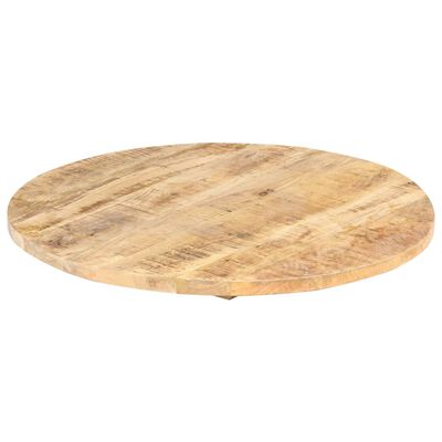 vidaXL Table Top Solid Mango Wood Round 25-27 mm 80 cm