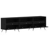 vidaXL TV Cabinet Black oak 150 x 30 x 44.5 cm Engineered wood