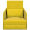 vidaXL Sofa Bed Yellow 65 x 80 x 83 cm Velvet