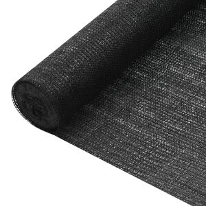 vidaXL Privacy Net Black 1.2x10 m HDPE 75 g/m&sup2;