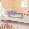 vidaXL Toddler Safety Bed Rail Taupe 102x42 cm Polyester