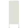 vidaXL Highboard White 68x39x101.5 cm Steel