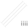 vidaXL Security Grille for Windows with 3 Crossbars 93-174 cm