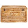 vidaXL Storage Box with Storage with Door Brown Solid Mango Wood