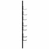 vidaXL Wall-Mounted Coat Rack Wall-mounted Black Oak 30 x 1.5 x 80 cm