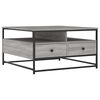 vidaXL Coffee Table Grey Sonoma 80x80x45 cm Engineered Wood