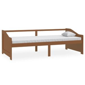 vidaXL 3-Seater Day Bed without Mattress Honey Brown 90x200cm