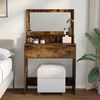 vidaXL Bedroom Dressing Tables Smoked Oak 80 x 39.6 x 135 cm