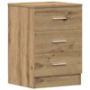 vidaXL Bedside Cabinet Artisan Oak 38x35x55 cm Engineered Wood