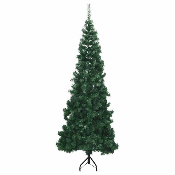 vidaXL Corner Artificial Christmas Tree Green 210 cm PVC