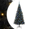 vidaXL Christmas Tree Black 180 cm PVC