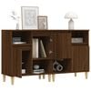 vidaXL Sideboards 2 pcs Brown Oak 60x35x70 cm Engineered Wood