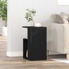 vidaXL Side Table Black Oak 36 x 30 x 56 cm Engineered Wood