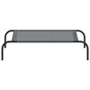 vidaXL Elevated Dog Bed Grey 90x50x20 cm Textilene and Steel