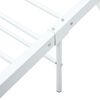 vidaXL Bed Frame without Mattress White Metal 180x200 cm Super King