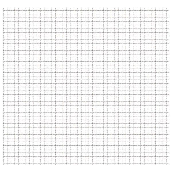 vidaXL Crimped Garden Wire Fence Stainless Steel 100x85 cm 21x21x2.5mm
