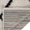 vidaXL Shaggy Rug High Pile Black and Cream 200x290 cm