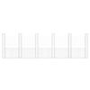vidaXL U-shape Gabion Basket with 6 Posts Iron 620x20x200 cm