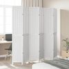 vidaXL Room Divider 6 Panels White Solid Wood Paulownia