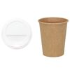 vidaXL Paper Coffee Cups with Lids 1000 pcs 8oz 200ml