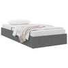 vidaXL Storage Bed with Mattress Dark Grey 90 x 190 cm Fabric