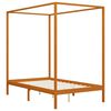 vidaXL Canopy Bed Frame without Mattress Solid Pine Wood 140x200 cm (283259+321987)