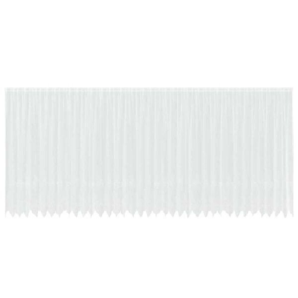 vidaXL Lace Curtain with Curtains Floral White 245 x 900 cm Polyester