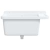 vidaXL Utility Sink for Wall Mounting White 60x40x28 cm Resin