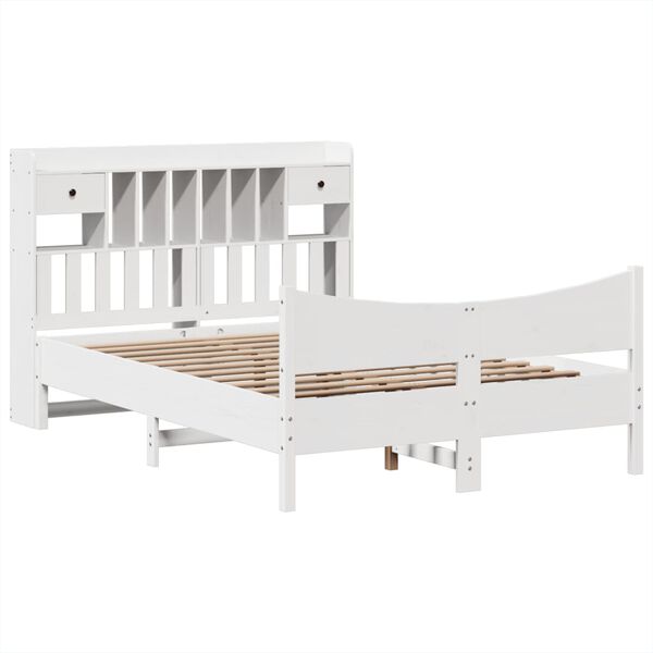 vidaXL Bed Frame without Mattress White 160x200 cm Solid Wood Pine
