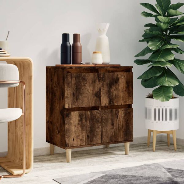 vidaXL Sideboard Smoked Oak 60x35x70 cm Engineered Wood