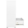 vidaXL Filing Cabinet White 90x46x134 cm Steel