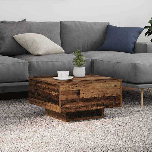 vidaXL Coffee Table Old Wood 55 x 55 x31 cm Engineered Wood