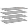 vidaXL Wall Shelves 4 pcs Grey Sonoma 100x50x1.5 cm Engineered Wood