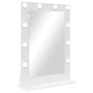 vidaXL Vanity Mirror White 70 x 50 x 18 cm Glass and Engineered wood