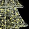 vidaXL Christmas Tree with 240 LEDs Warm white 180 cm Acrylic