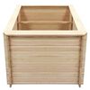 vidaXL Garden Raised Bed 100x100x80 cm Pinewood 19 mm