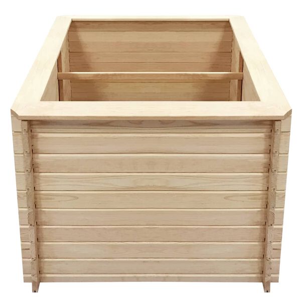 vidaXL Garden Raised Bed 100x100x80 cm Pinewood 19 mm