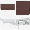 vidaXL Manual Retractable Awning Brown 500x300 cm