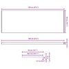 vidaXL Window Sill White 120 x 50 x 4.5 cm PVC