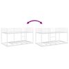 vidaXL Bunk Bed without Mattress White 75x190 cm Steel