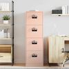 vidaXL File Cabinet 2 pcs Pink 44 x 50 x 139 cm Cold-Rolled Steel