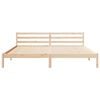 vidaXL Bed Frame Brown 215.5 x 185.5 x 69.5 cm Solid Pine Wood