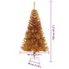 vidaXL Christmas Tree with 150 LEDs with Stand Gold 120 cm PET